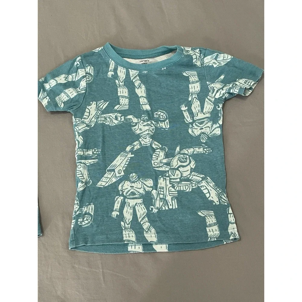 Carter's 2-Piece Pajamas Sleepwear Set Transformers Boys Snug Fitting Size 7